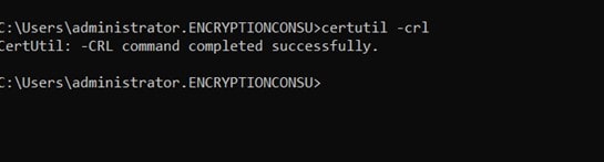 certutil-crl