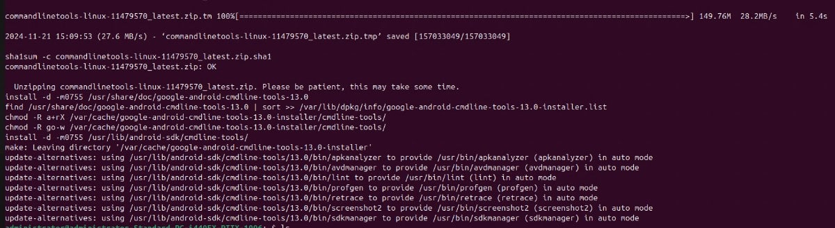 Install the Android SDK command-line tools