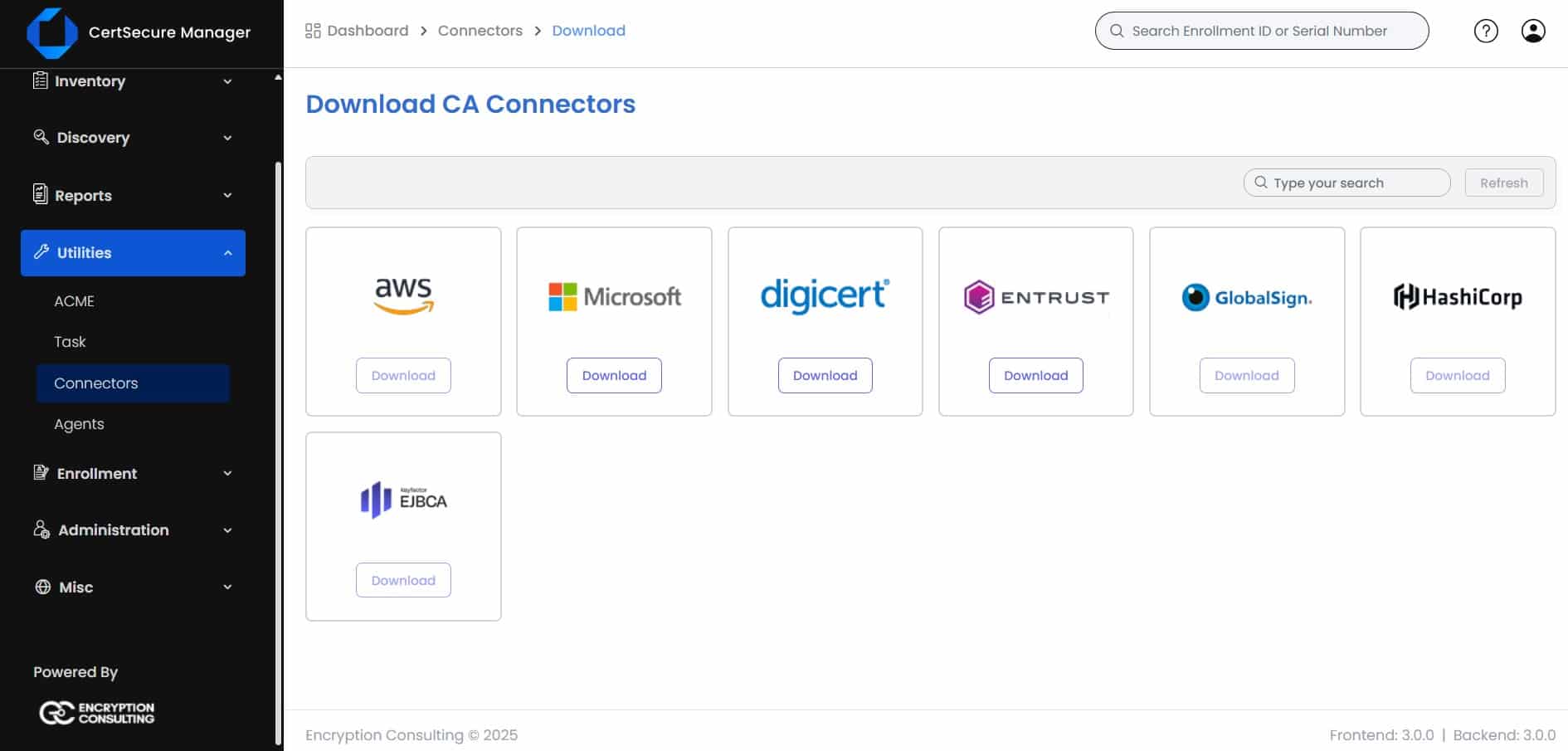 Download CA Connectors