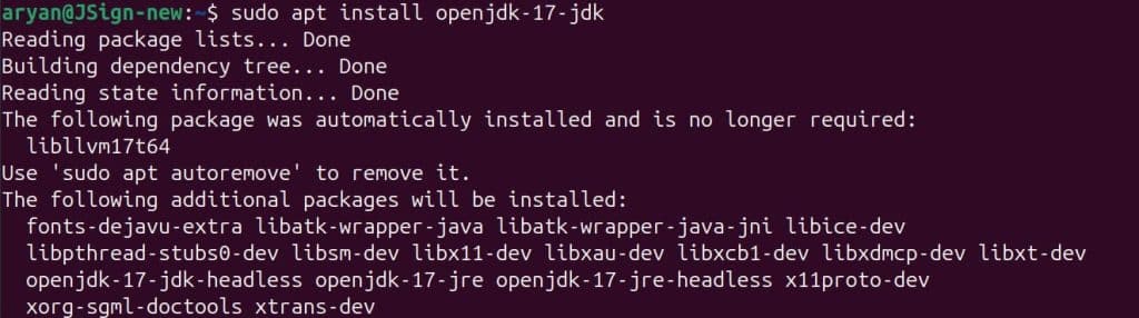 install java17 on ubuntu